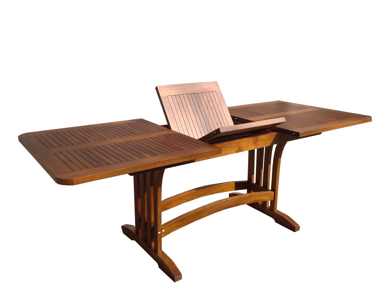Bonsai extending garden table in Solid Teak extending 2100mm