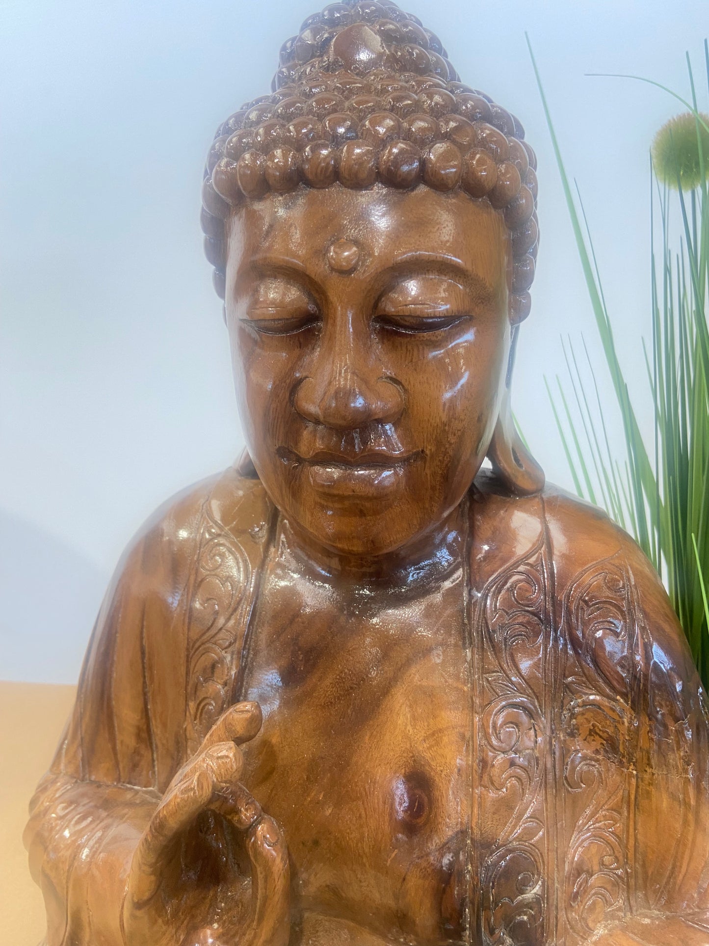 Large Buddha Handcrafted in Teak