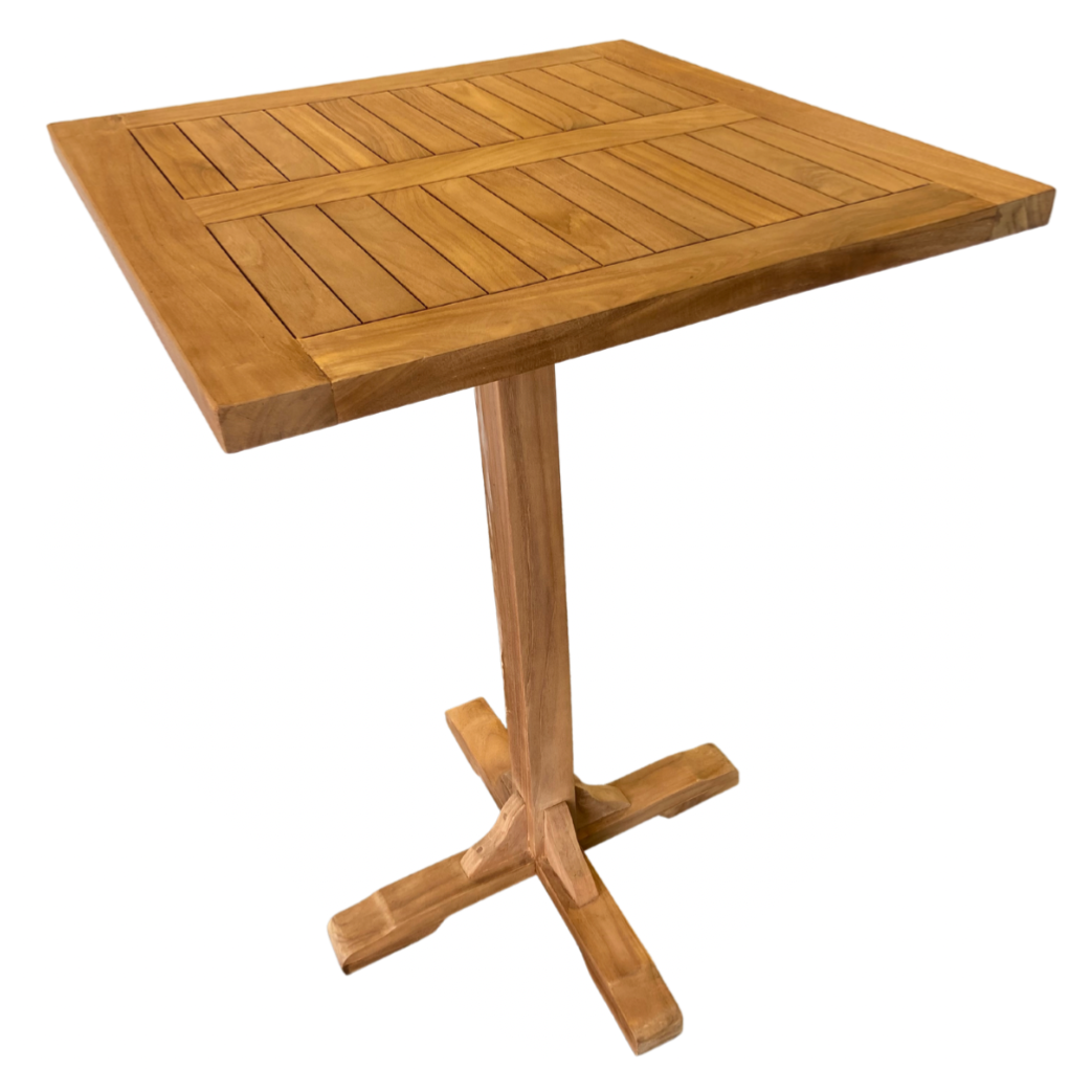 Solid Teak Outdoor Bar Table 700mm SQ