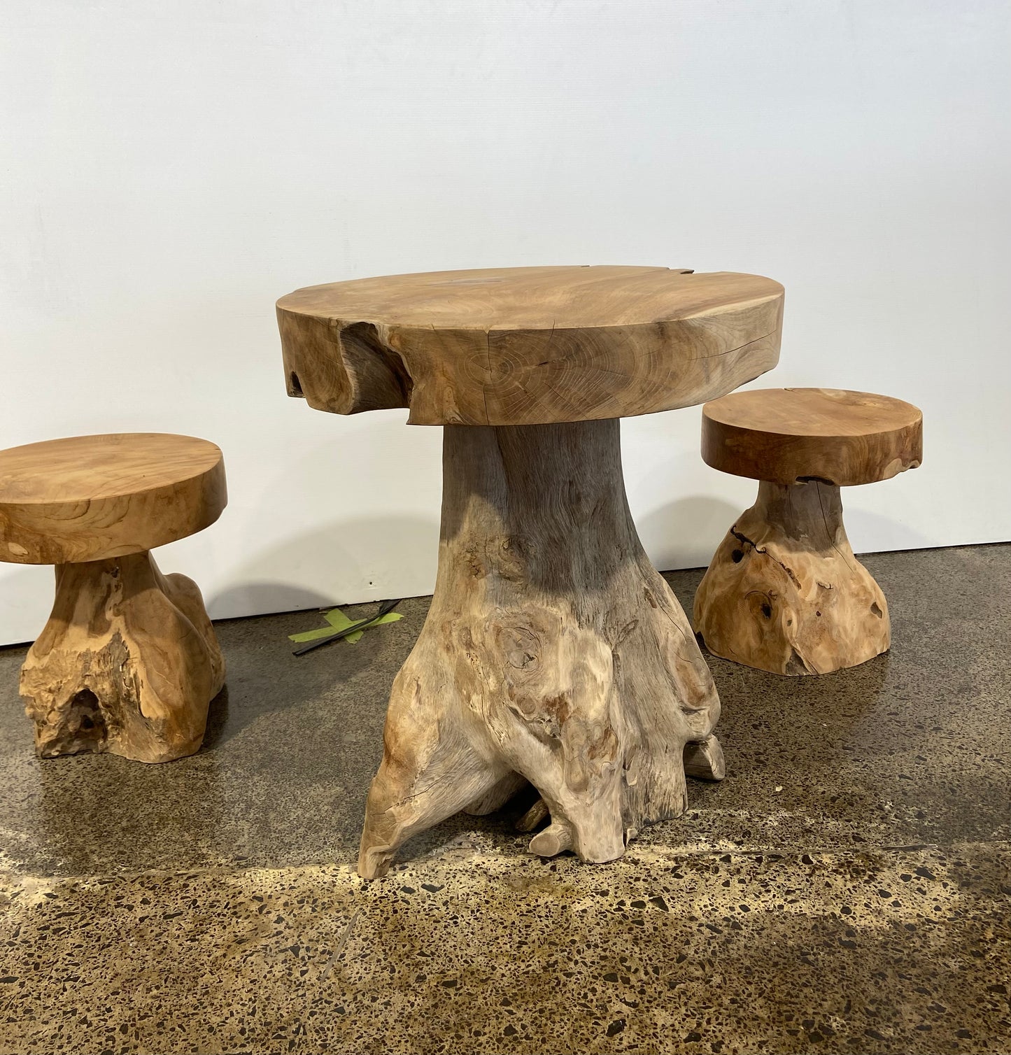 Organic Teak Root Table