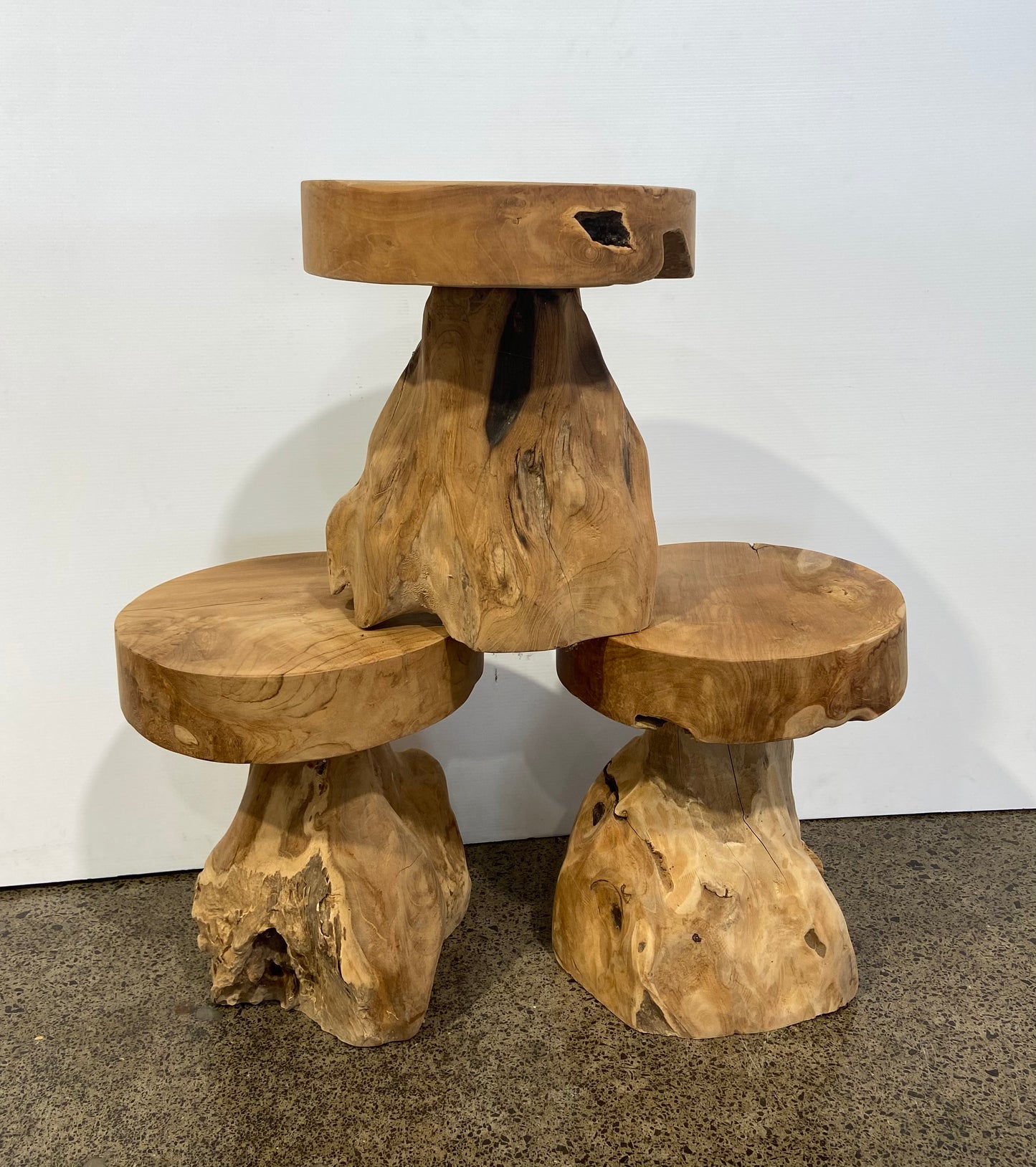 Organic root wood Stools or side table