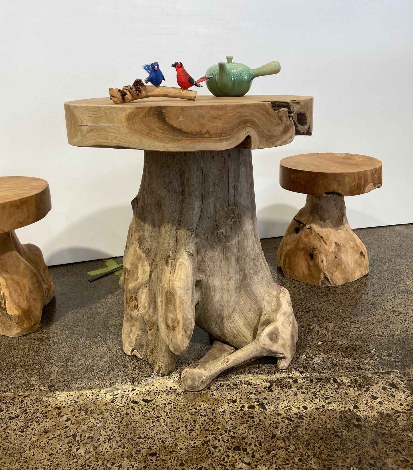 Organic Teak Root Table