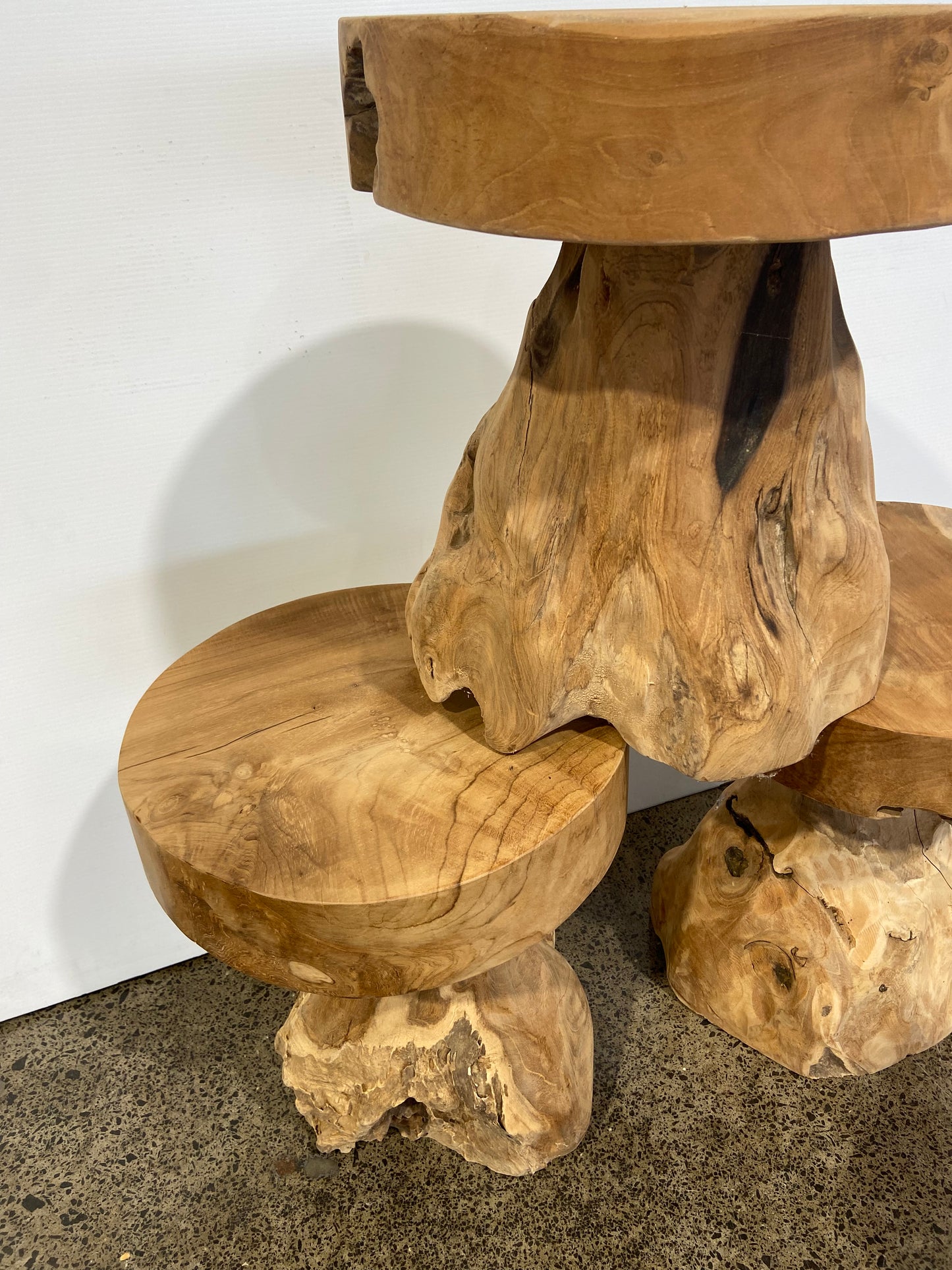 Organic root wood Stools or side table