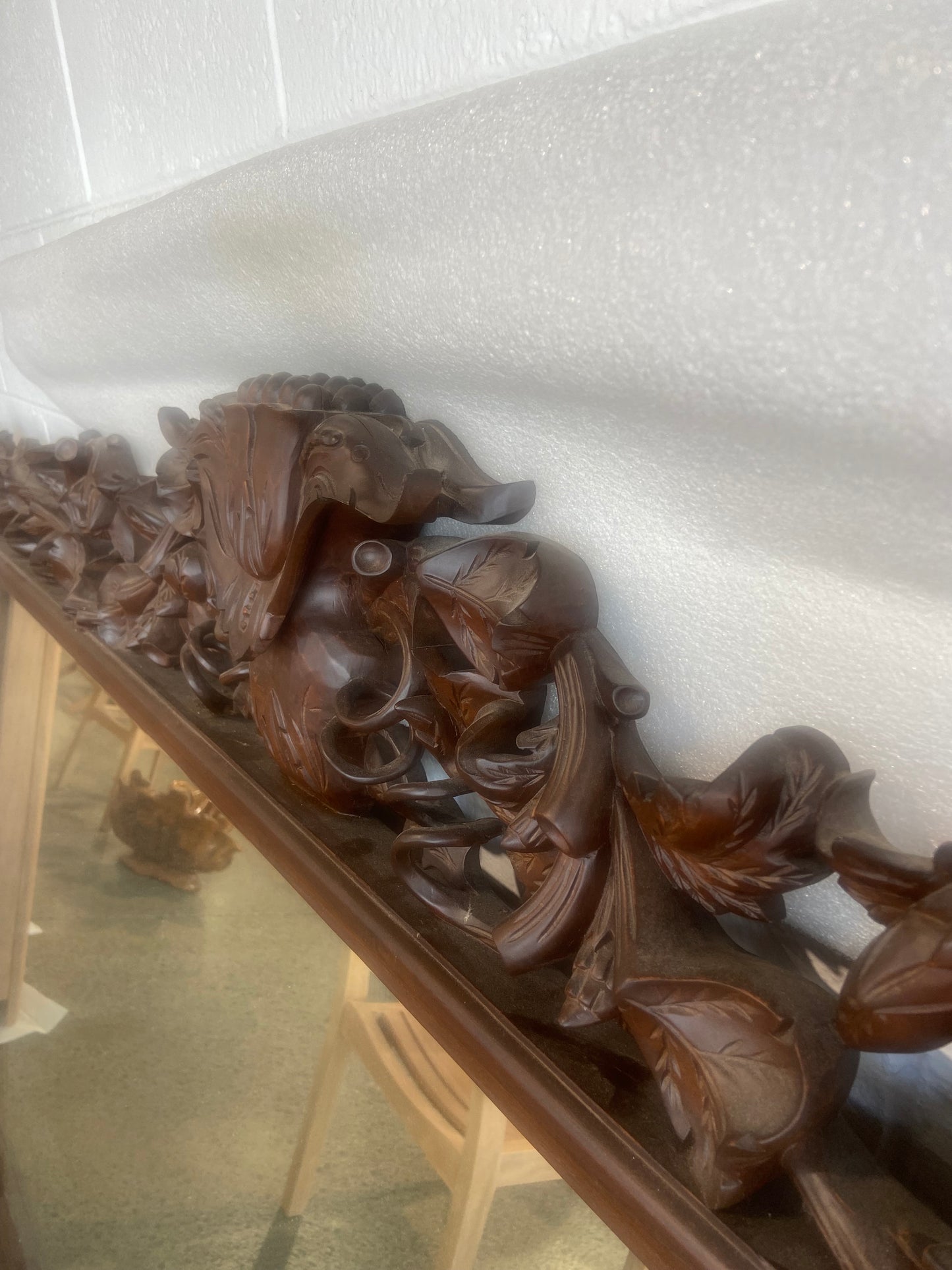 Huge Teak Handcrafted Mirror