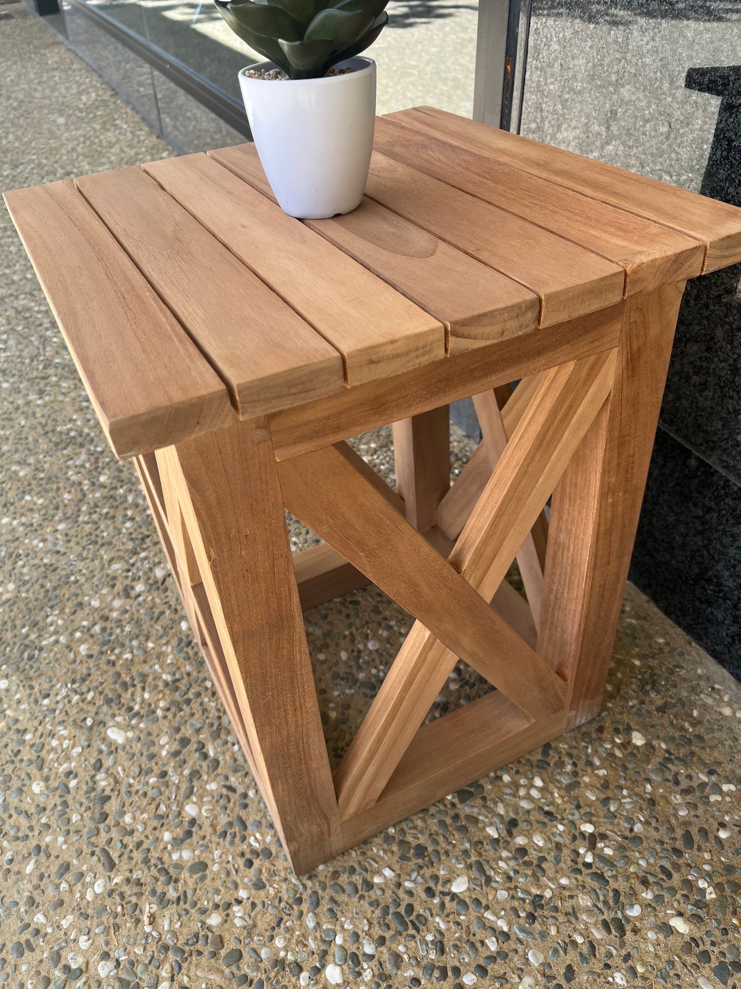 Solid Little Outdoor Side Table