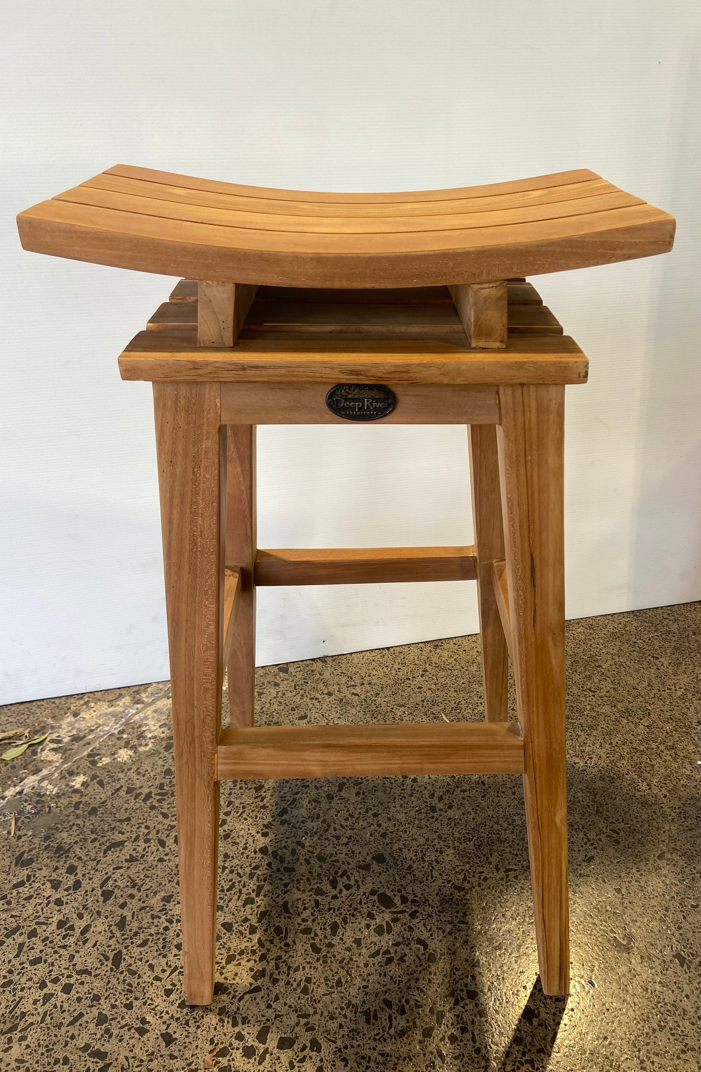 Solid Teak Outdoor Bar Stool