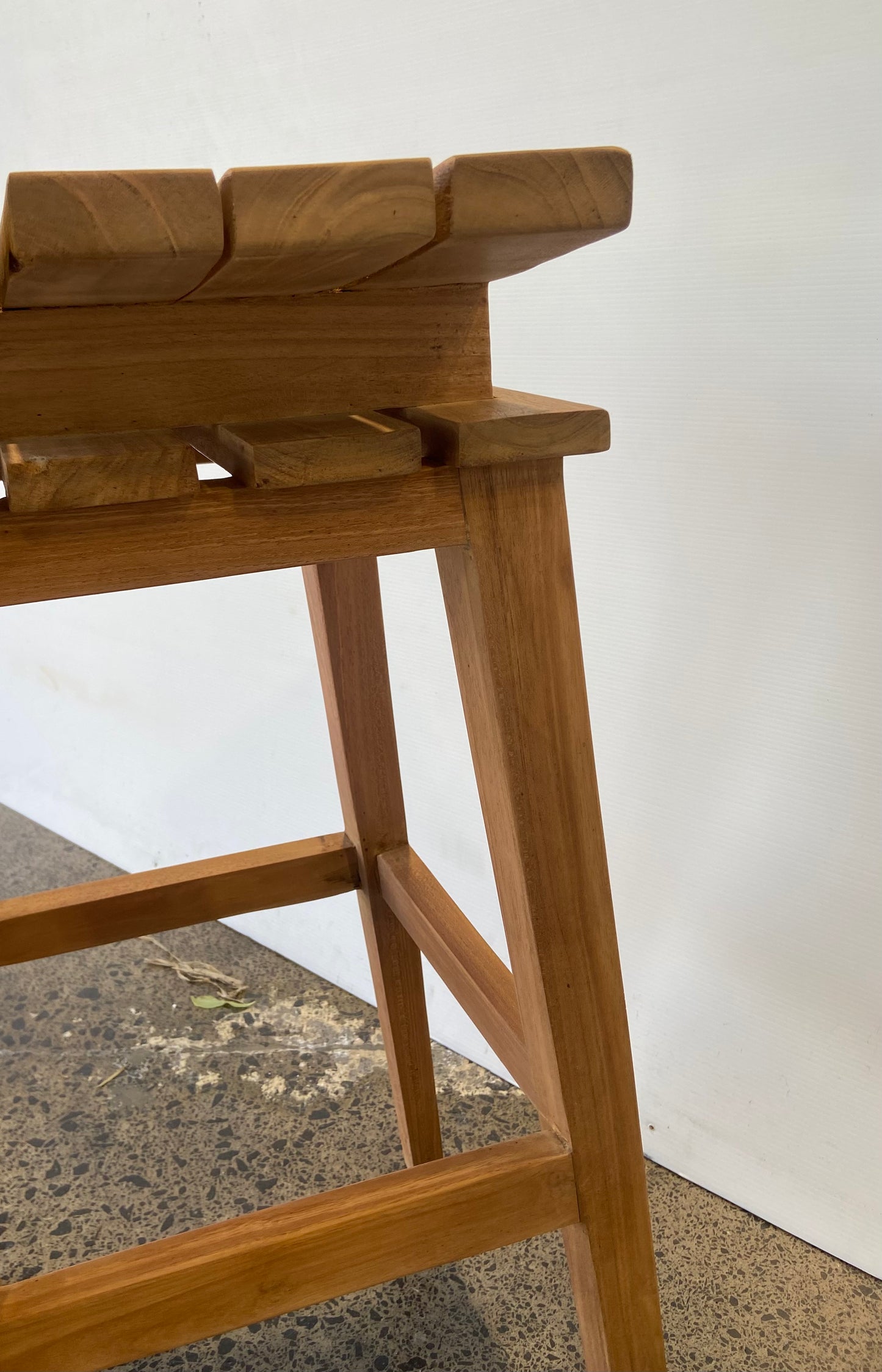 Solid Teak Outdoor Bar Stool