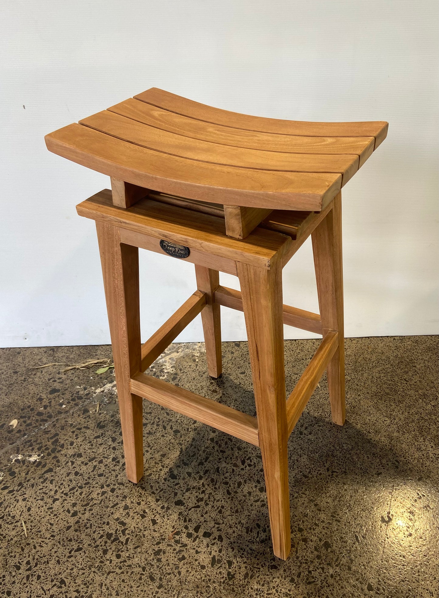 Solid Teak Outdoor Bar Stool