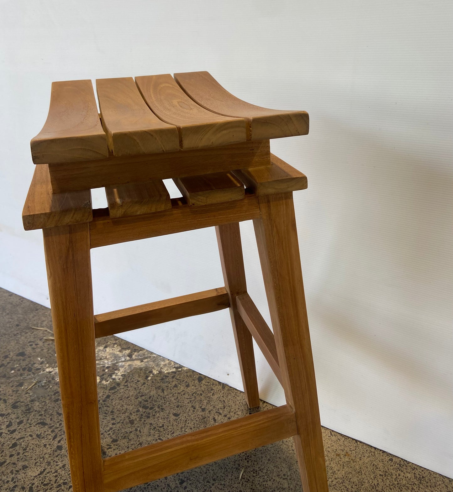 Solid Teak Outdoor Bar Stool