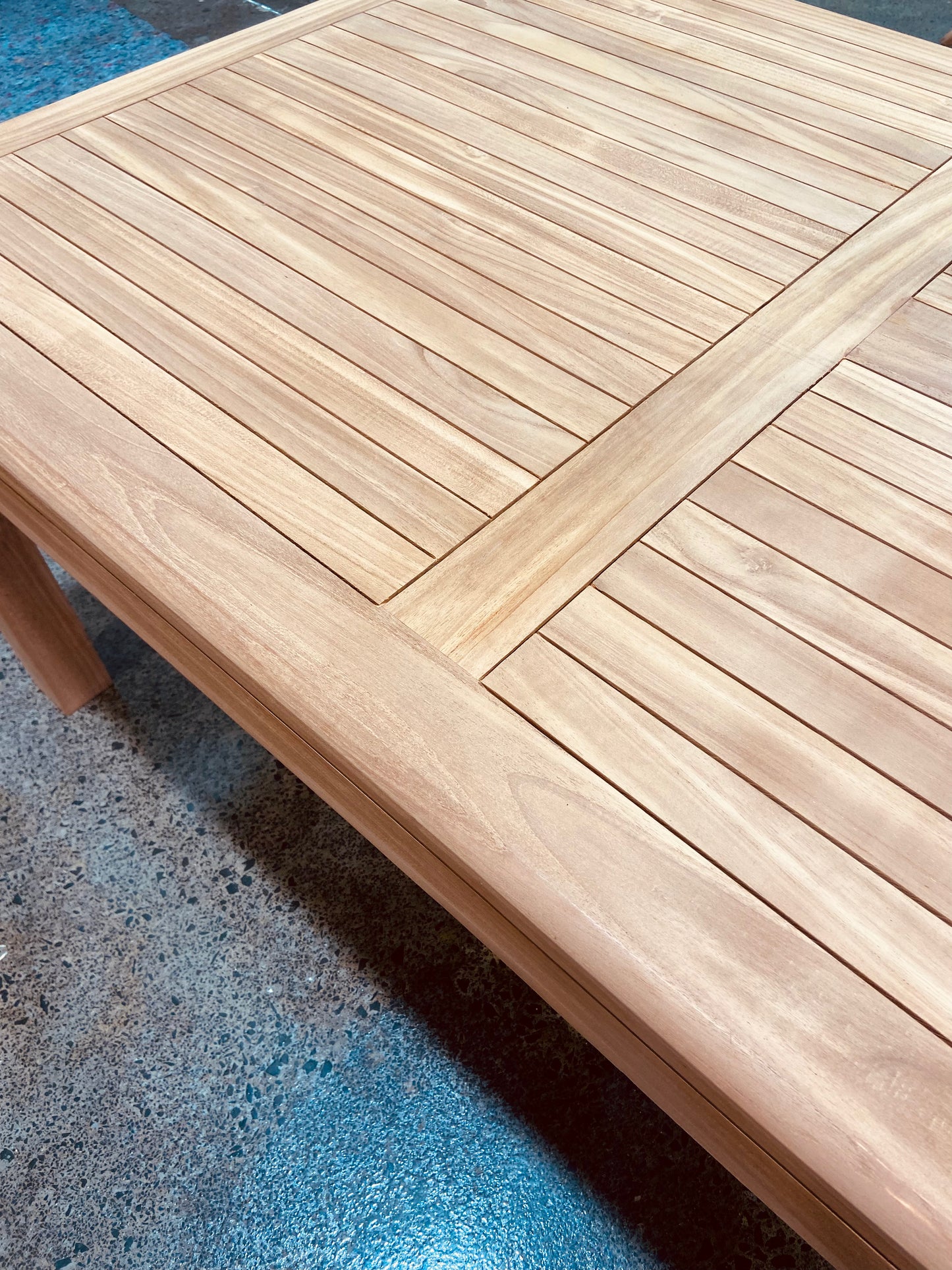 Heavy Duty 1900mm x 900mm Outdoor Bistro Table in Solid Teak