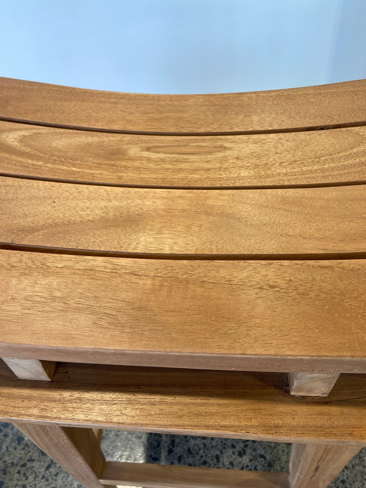 Solid Teak Outdoor Bar Stool