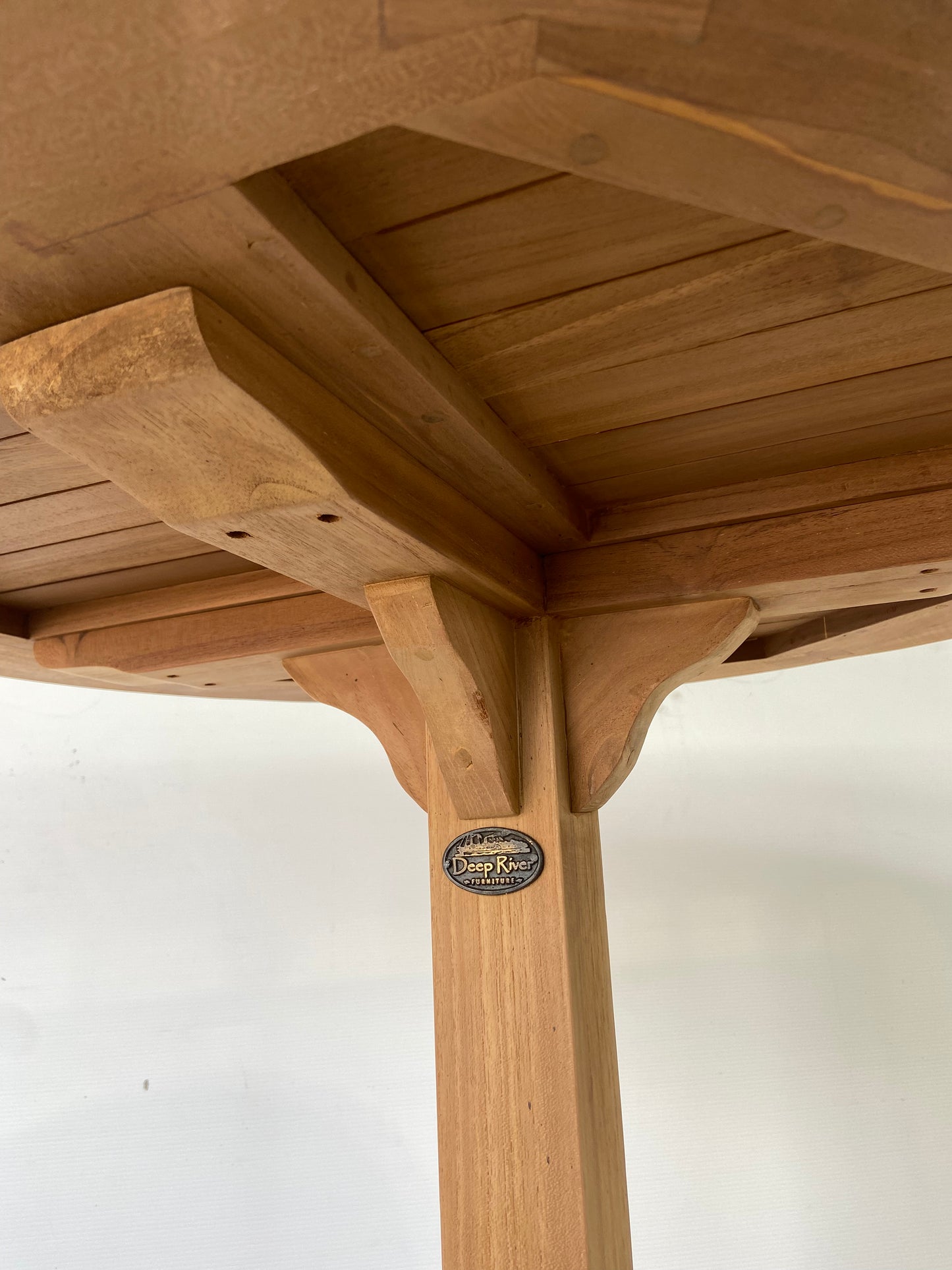 Solid Teak Outdoor Bar Table 800mm Round