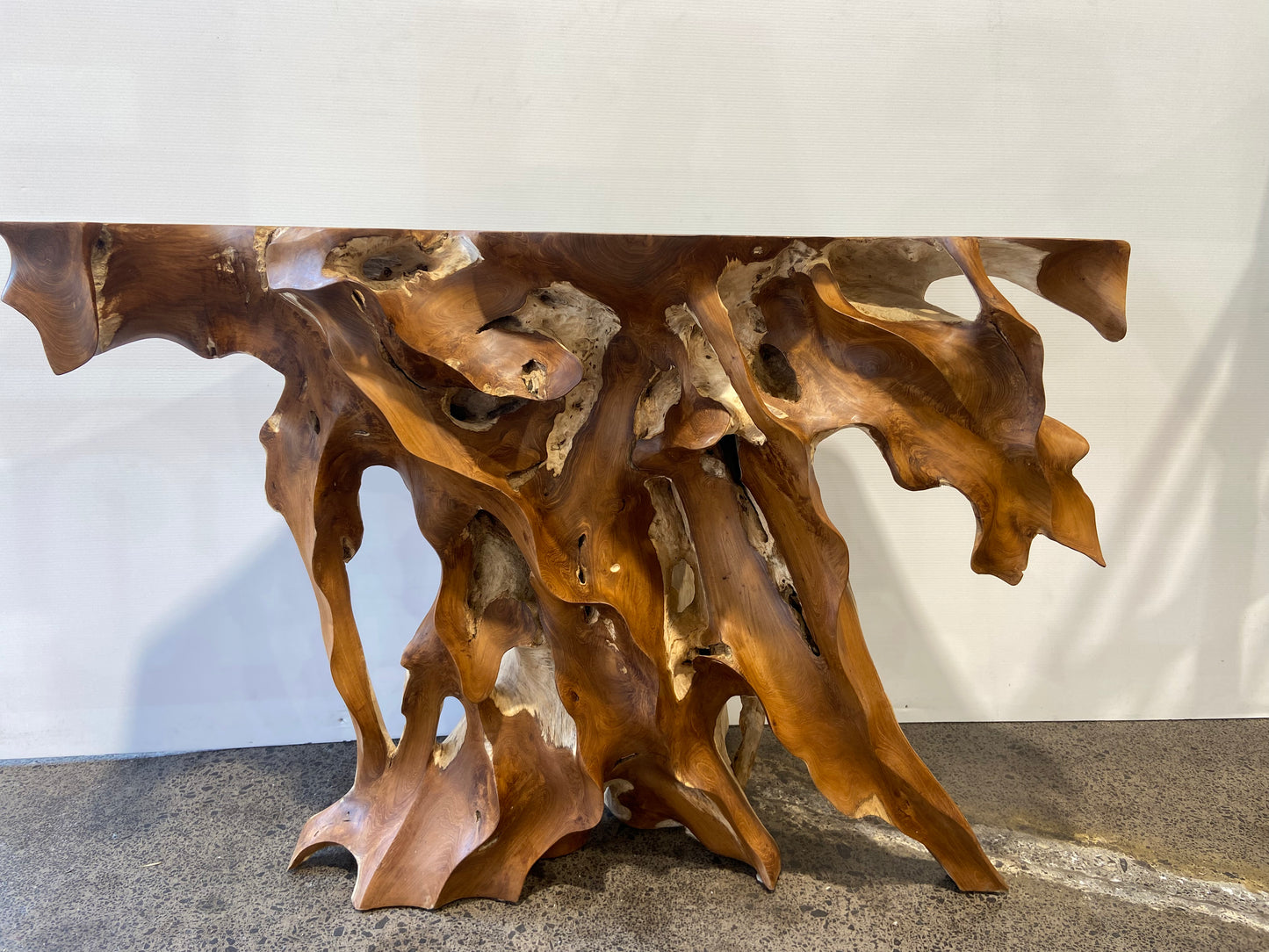 Beautiful handcrafted Solid Teak occasional side table.