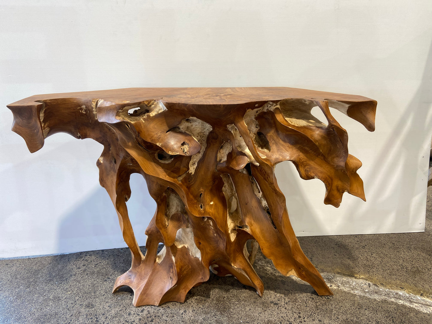 Beautiful handcrafted Solid Teak occasional side table.