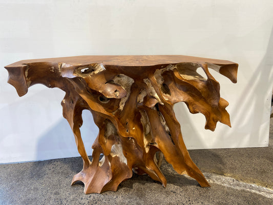 Beautiful handcrafted Solid Teak occasional side table.