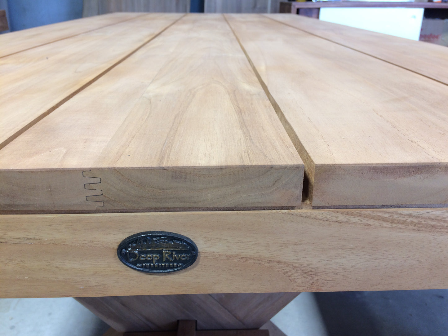 Chunky Solid Teak Trestle Table 1700mm x 900mm  BRONCO