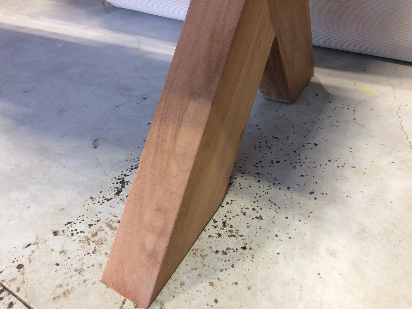 Chunky Solid Teak Trestle Table 1700mm x 900mm  BRONCO