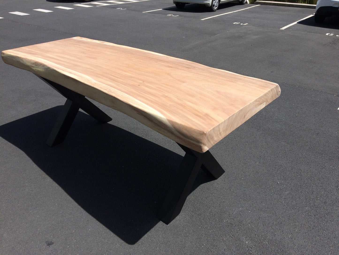 Super chunky Slab table, tree trunk