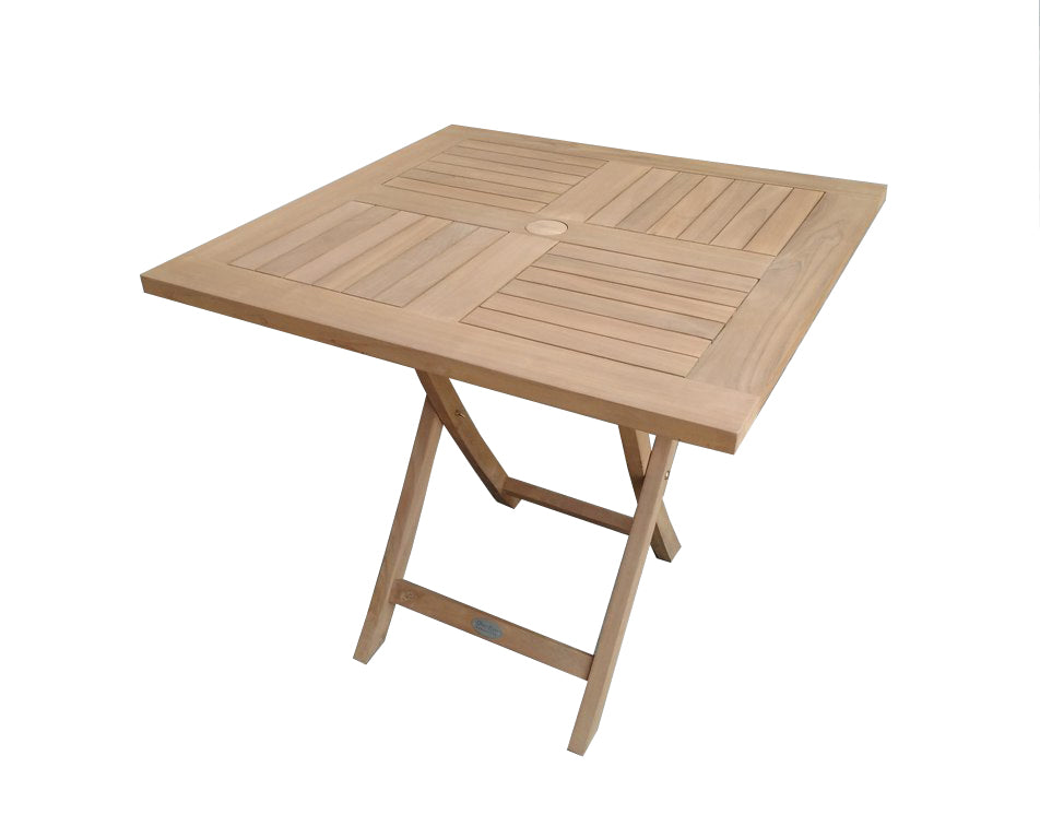 Riviera square Folding Garden Table 800mm