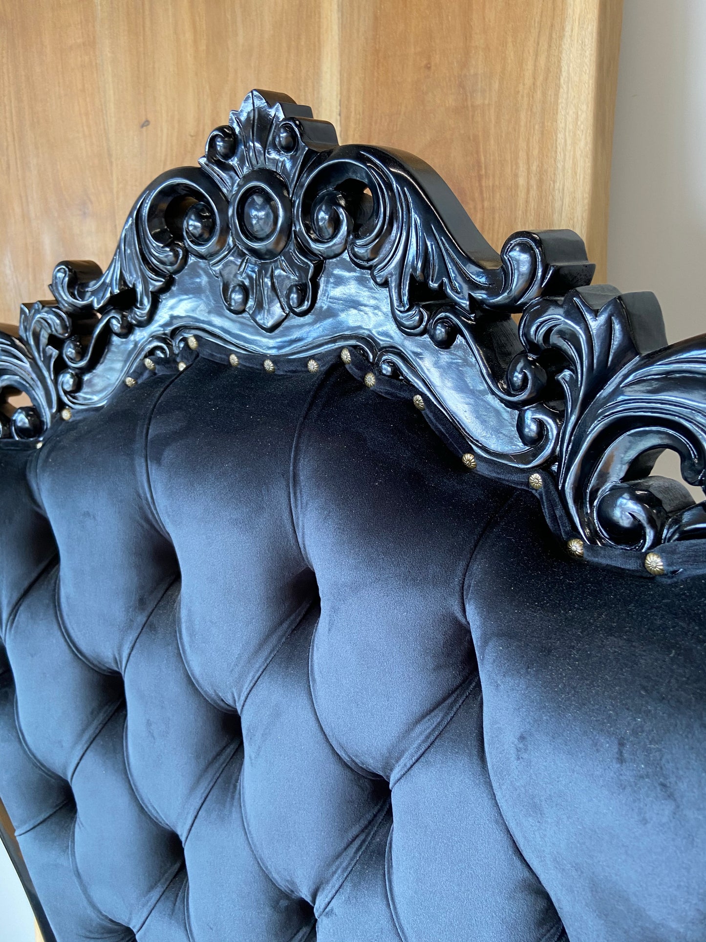 High Dutchess Mahogany Throne Chair , handmade.