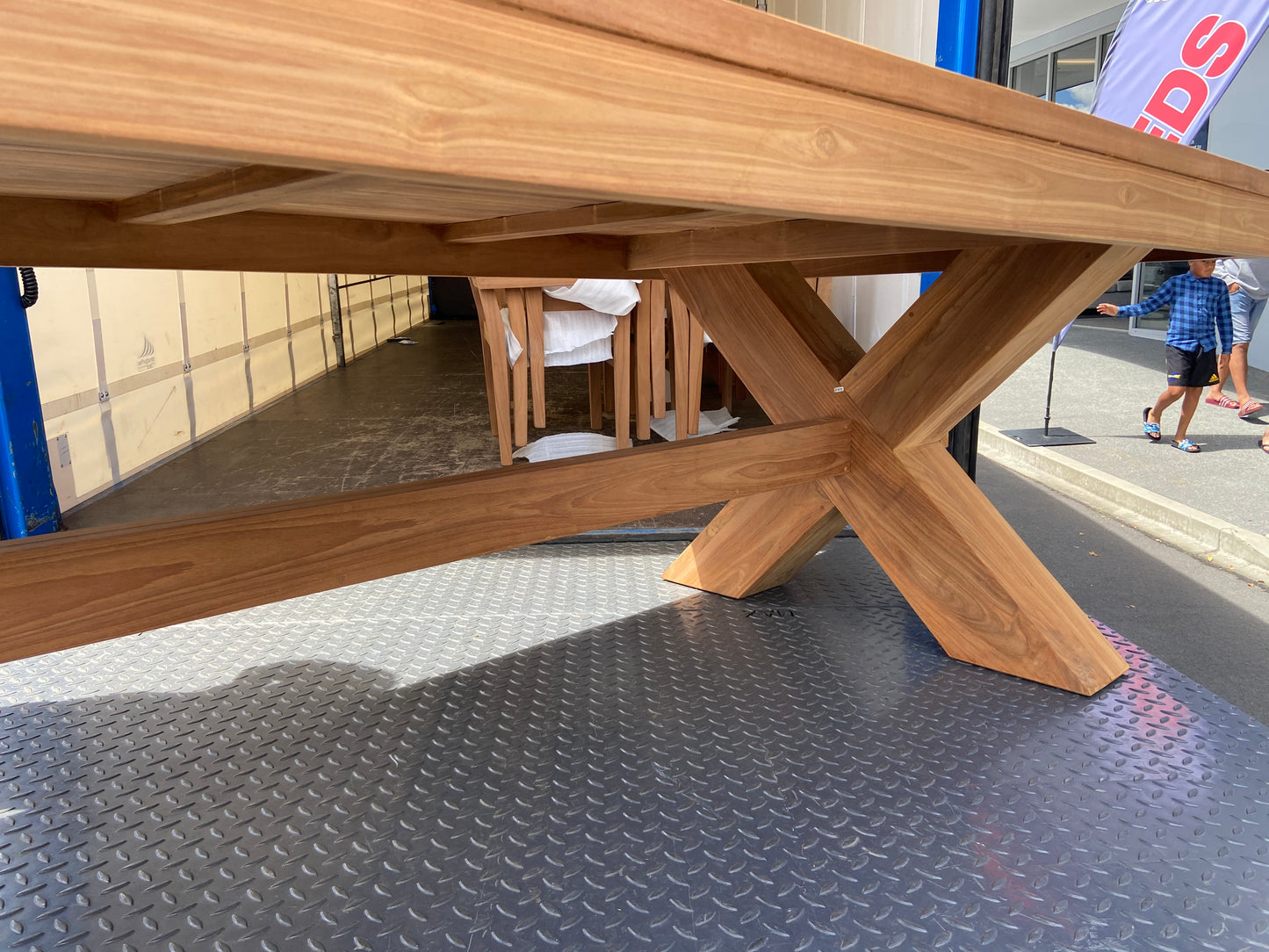 Super Solid Teak Chunky ‘Beast of a Table’ 2600mm x 1150mm