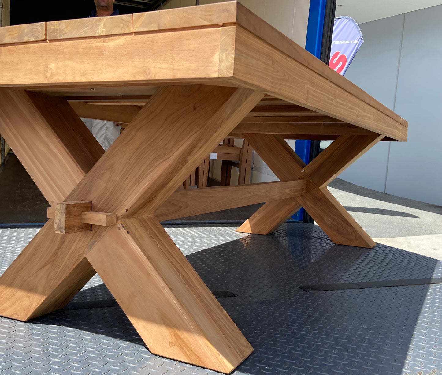 Super Solid Teak Chunky ‘Beast of a Table’ 2600mm x 1150mm