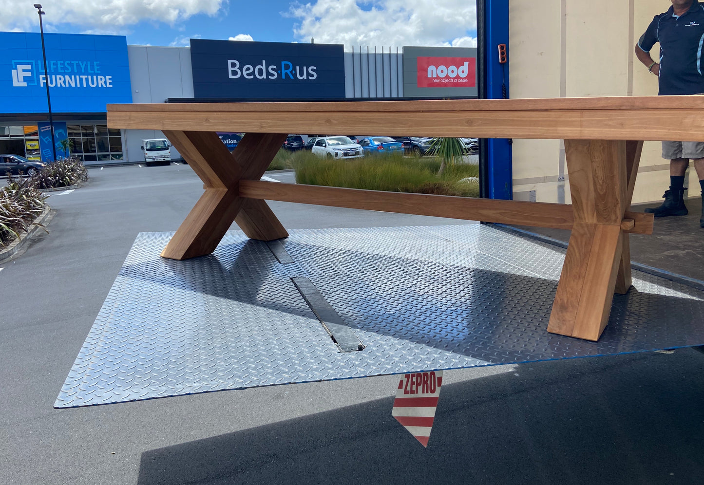 Super Solid Teak Chunky ‘Beast of a Table’ 2600mm x 1150mm