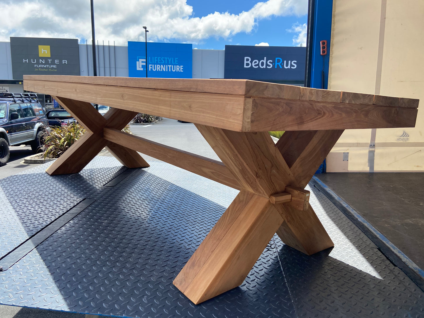 Super Solid Teak Chunky ‘Beast of a Table’ 2600mm x 1150mm