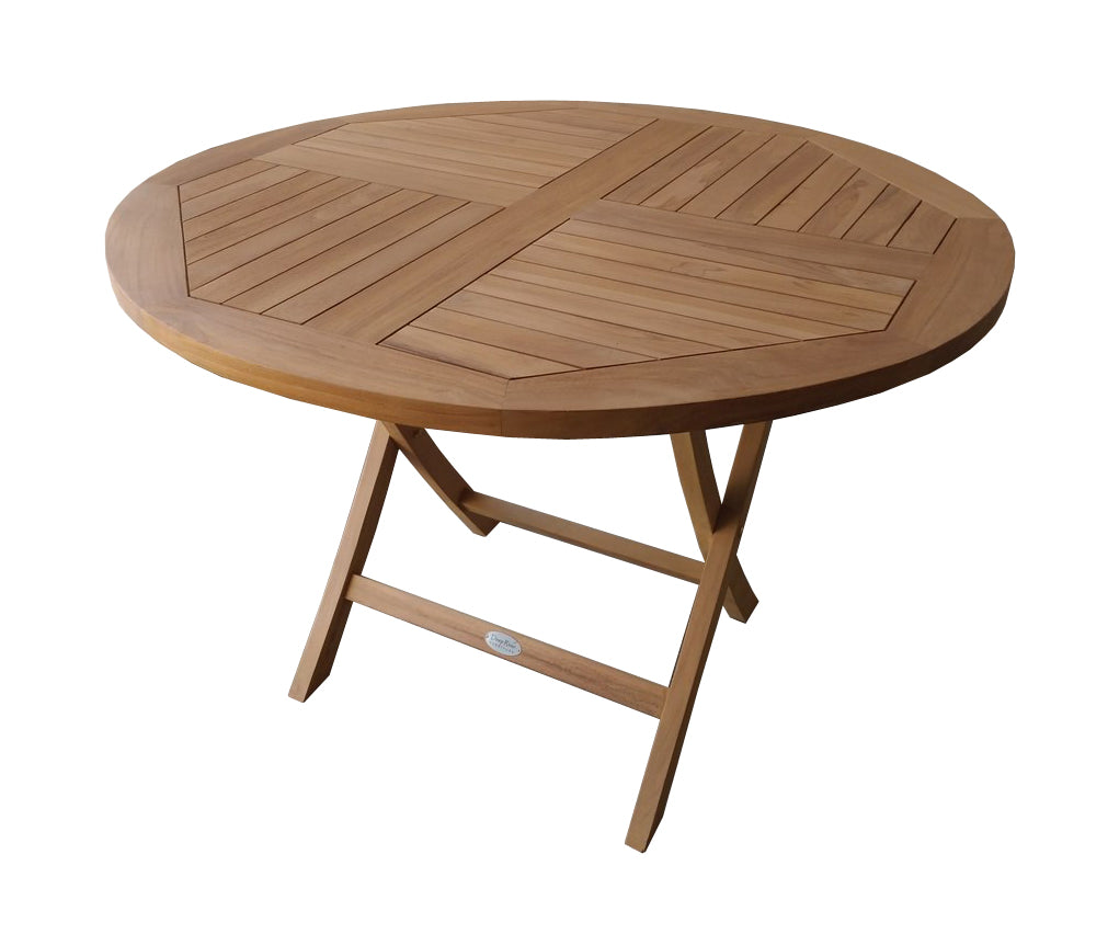 Riviera Round Folding Garden Table 130cm