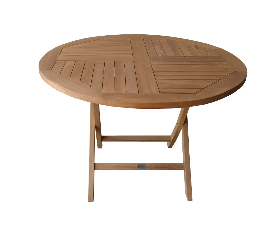 Riviera Round Folding Garden Table 130cm